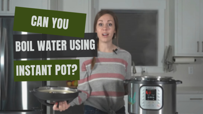Boil water with your instant pot
