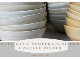 Corelle Dishes in oven