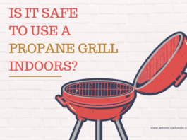 Propane grill safe