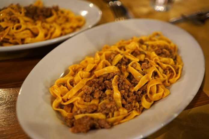 Tagliatelle al Ragu Bolognese Dish Tagliatelle al Ragu Bolognese Dish