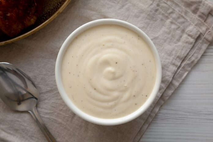 Homemade white sauce